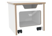 Opbergbank rolbakken B42xD42xH40 cm Wit Tangara Groothandel voor Kinderopvang inrichting1